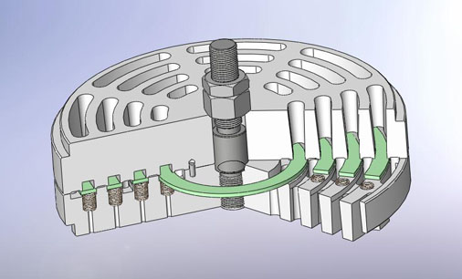ring valve for light gas compressor